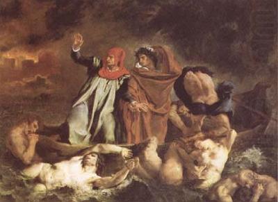 Eugene Delacroix The Bark of Dante (Dante and Virgil in Hell) (mk09) china oil painting image